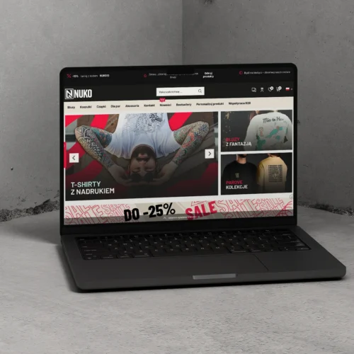 Nukowear - autorski projekt sklepu internetowego ShopGold